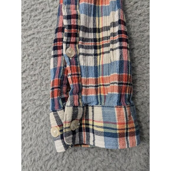 Patagonia A/C Steersman Shirt Mens Large Long Sleeve Button Crinkle Plaid - Picture 9 of 9